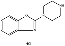 2-Piperazin-1-yl-benzooxazole hydrochloride Struktur