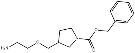 3-(2-AMino-ethoxyMethyl)-pyrrolidine-1-carboxylic acid benzyl ester Struktur