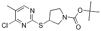 3-(4-Chloro-5-Methyl-pyriMidin-2-yl
sulfanyl)-pyrrolidine-1-carboxylic
acid tert-butyl ester Struktur