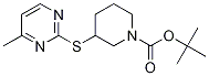 3-(4-Methyl-pyriMidin-2-ylsulfanyl)
-piperidine-1-carboxylic acid tert-
butyl ester Struktur