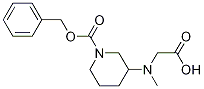 3-(CarboxyMethyl-Methyl-aMino)-piperidine-1-carboxylic acid benzyl ester Struktur