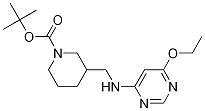 3-[(6-Ethoxy-pyriMidin-4-ylaMino)-Methyl]-piperidine-1-carboxylic acid tert-butyl ester Struktur