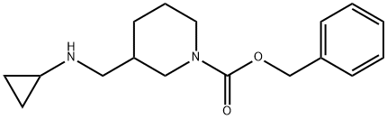 3-CyclopropylaMinoMethyl-piperidine-1-carboxylic acid benzyl ester Struktur