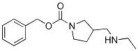 3-EthylaMinoMethyl-pyrrolidine-1-carboxylic acid benzyl ester Struktur