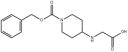 4-(CarboxyMethyl-aMino)-piperidine-1-carboxylic acid benzyl ester Struktur