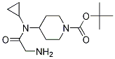 4-[(2-AMino-acetyl)-cyclopropyl-aMino]-piperidine-1-carboxylic acid tert-butyl ester Struktur