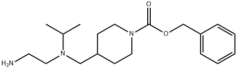 4-{[(2-AMino-ethyl)-isopropyl-aMino]-Methyl}-piperidine-1-carboxylic acid benzyl ester Struktur