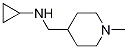 Cyclopropyl-(1-Methyl-piperidin-4-ylMethyl)-aMine Struktur