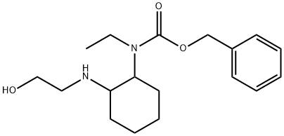 Ethyl-[2-(2-hydroxy-ethylaMino)-cyclohexyl]-carbaMic acid benzyl ester Struktur