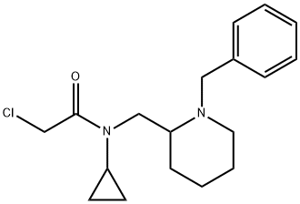 N-(1-Benzyl-piperidin-2-ylMethyl)-2-chloro-N-cyclopropyl-acetaMide Struktur