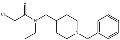 N-(1-Benzyl-piperidin-4-ylMethyl)-2-chloro-N-ethyl-acetaMide Struktur