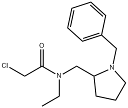 N-(1-Benzyl-pyrrolidin-2-ylMethyl)-2-chloro-N-ethyl-acetaMide Struktur