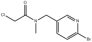 N-(6-BroMo-pyridin-3-ylMethyl)-2-chloro-N-Methyl-acetaMide Struktur