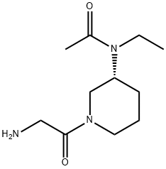 N-[(R)-1-(2-AMino-acetyl)-piperidin-3-yl]-N-ethyl-acetaMide Struktur