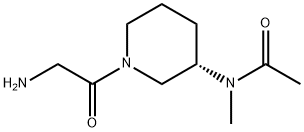 N-[(S)-1-(2-AMino-acetyl)-piperidin-3-yl]-N-Methyl-acetaMide Struktur