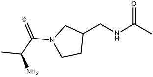 N-[1-((S)-2-AMino-propionyl)-pyrrolidin-3-ylMethyl]-acetaMide Struktur