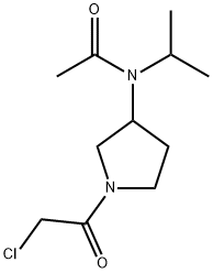 N-[1-(2-Chloro-acetyl)-pyrrolidin-3-yl]-N-isopropyl-acetaMide Struktur