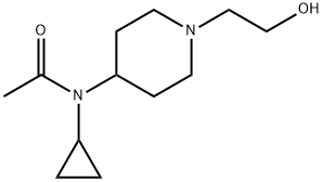 N-Cyclopropyl-N-[1-(2-hydroxy-ethyl)-piperidin-4-yl]-acetaMide Struktur