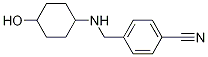 4-{[(4-hydroxycyclohexyl)amino]methyl}benzonitrile Struktur