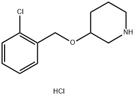 3-[(2-Chlorobenzyl)oxy]piperidine hydrochloride Struktur