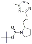 2-(4-Methyl-pyrimidin-2-yloxymethyl)-pyrrolidine-1-carboxylic acid tert-butyl ester Struktur