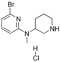 (6-Bromo-pyridin-2-yl)-methyl-piperidin-3-yl-amine hydrochloride Struktur