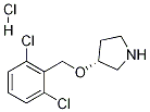 (R)-3-(2,6-Dichloro-benzyloxy)-pyrrolidine hydrochloride Struktur