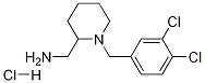 C-[1-(3,4-Dichloro-benzyl)-piperidin-2-yl]-methylamine hydrochloride Struktur