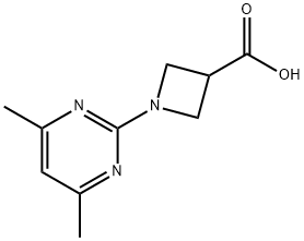 1-(4,6-Dimethyl-pyrimidin-2-yl)-azetidine-3-carboxylic acid Struktur