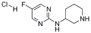 (5-Fluoro-pyrimidin-2-yl)-piperidin-3-yl-amine hydrochloride Struktur