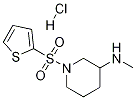 Methyl-[1-(thiophene-2-sulfonyl)-piperidin-3-yl]-amine hydrochloride Struktur