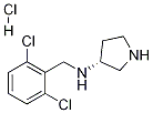 (2,6-Dichloro-benzyl)-(R)-pyrrolidin-3-yl-amine hydrochloride Struktur