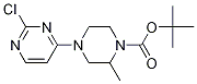 4-(2-Chloro-pyrimidin-4-yl)-2-methyl-piperazine-1-carboxylic acid tert-butyl ester Struktur