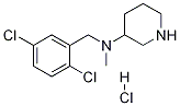 (2,5-Dichloro-benzyl)-methyl-piperidin-3-yl-amine hydrochloride Struktur