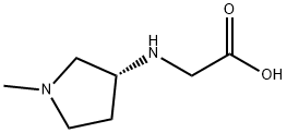 ((R)-1-Methyl-pyrrolidin-3-ylaMino)-acetic acid Struktur