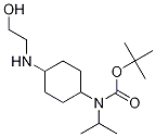 (1R,4R)- [4-(2-Hydroxy-ethylaMino)-cyclohexyl]-isopropyl-carbaMic acid tert-butyl ester Struktur