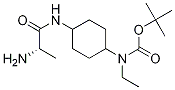 (1R,4R)-[4-((S)-2-AMino-propionylaMino)-cyclohexyl]-ethyl-carbaMic acid tert-butyl ester Struktur