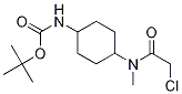 (1R,4R)-{4-[(2-Chloro-acetyl)-Methyl-aMino]-cyclohexyl}-carbaMic acid tert-butyl ester Struktur