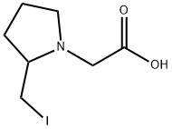 (2-IodoMethyl-pyrrolidin-1-yl)-acetic acid Struktur