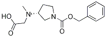 (R)-3-(CarboxyMethyl-Methyl-aMino)-pyrrolidine-1-carboxylic acid benzyl ester Struktur