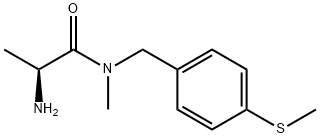 (S)-2-AMino-N-Methyl-N-(4-Methylsulfanyl-benzyl)-propionaMide Struktur