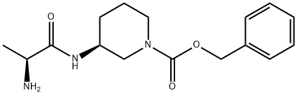 (S)-3-((S)-2-AMino-propionylaMino)-piperidine-1-carboxylic acid benzyl ester Struktur