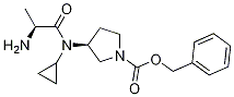 (S)-3-[((S)-2-AMino-propionyl)-cyclopropyl-aMino]-pyrrolidine-1-carboxylic acid benzyl ester Struktur