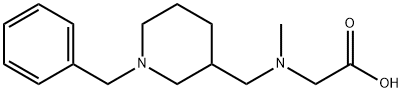 [(1-Benzyl-piperidin-3-ylMethyl)-Methyl-aMino]-acetic acid Struktur