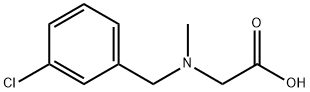 [(3-Chloro-benzyl)-Methyl-aMino]-acetic acid Struktur