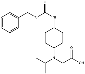 [(4-BenzyloxycarbonylaMino-cyclohexyl)-isopropyl-aMino]-acetic acid Struktur