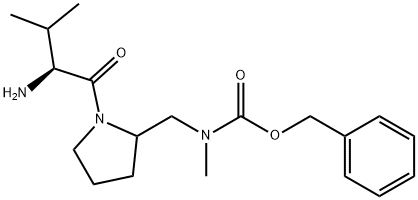 [1-((S)-2-AMino-3-Methyl-butyryl)-pyrrolidin-2-ylMethyl]-Methyl-carbaMic acid benzyl ester Struktur