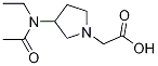 [3-(Acetyl-ethyl-aMino)-pyrrolidin-1-yl]-acetic acid Struktur