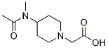 [4-(Acetyl-Methyl-aMino)-piperidin-1-yl]-acetic acid Struktur