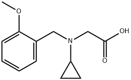 [Cyclopropyl-(2-Methoxy-benzyl)-aMino]-acetic acid Struktur